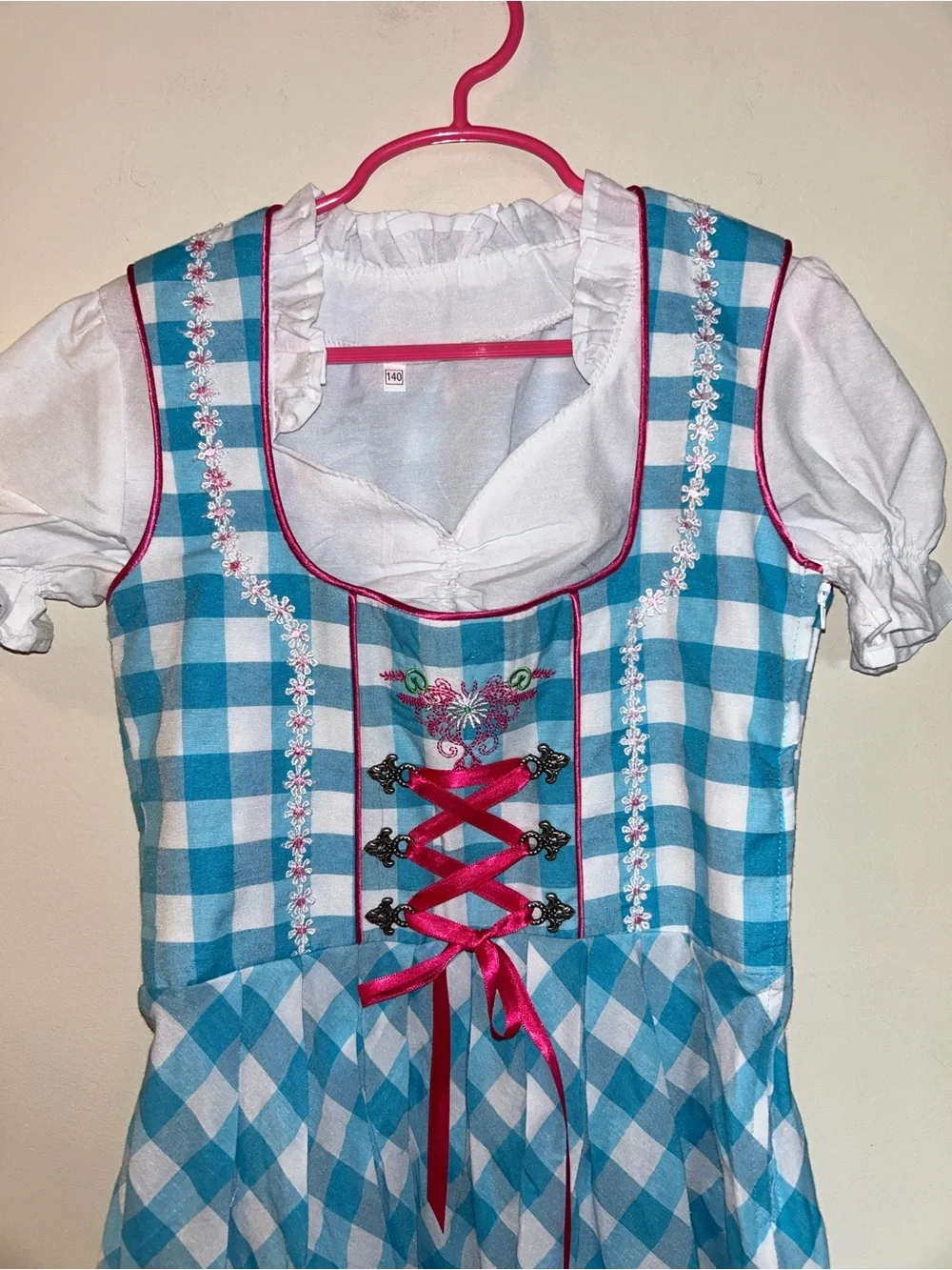 NWOT Kiddy Tracht German Girls Dress EUR 140 - US 10 Bavarian Dirndl Oktoberfest